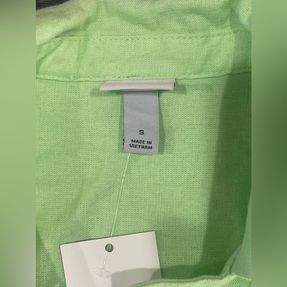 💚A NEW DAY Women’s Linen Short Sleeve Button-Down Camp Shirt Sz M NEW With Tags💚 - Picture 10 of 14